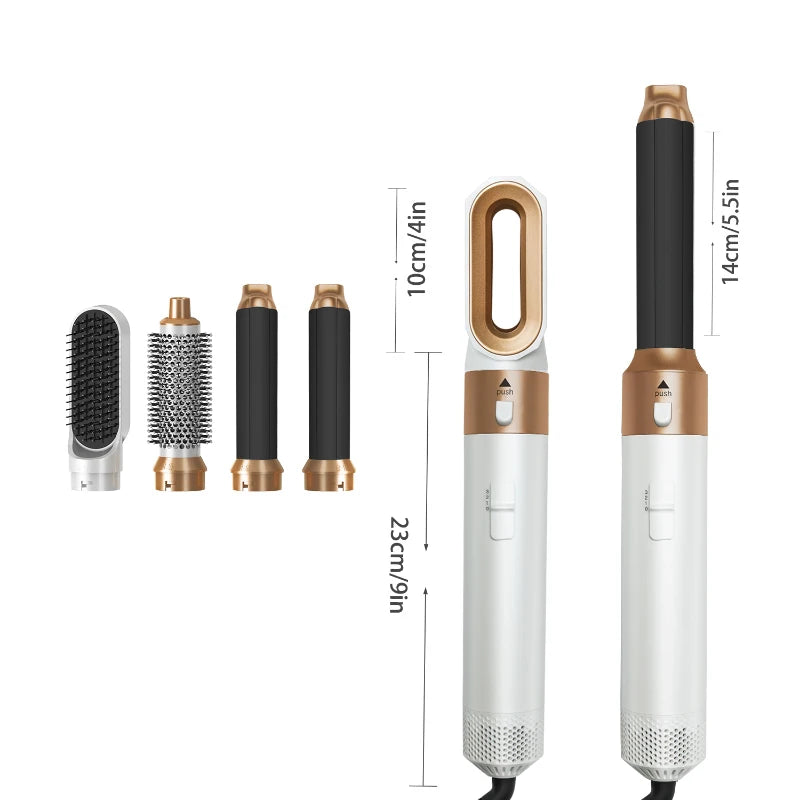 CowLost | 5-in-1-hair-dryer-hot-comb-set-professional-curling-iron-hair-straightener-styling-tool-for-professional-hair-dryer-household |11