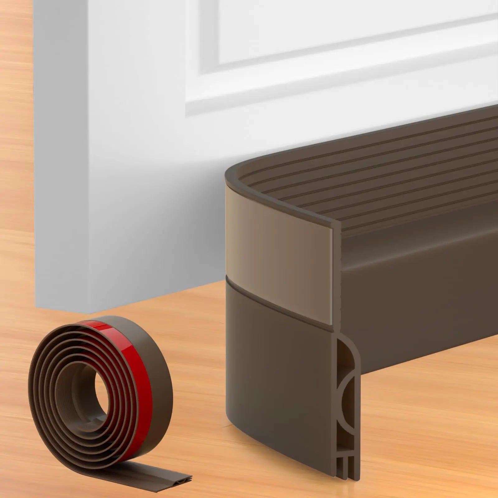 1/2m Door Draft Stopper Sweep Under Door Gap Filler Seal Strip