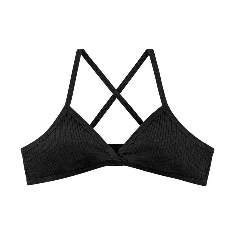 CowLost | product_id-2pcs-wireless-v-neck-1-3-cup-push-up-bras-for-women-breathable |15