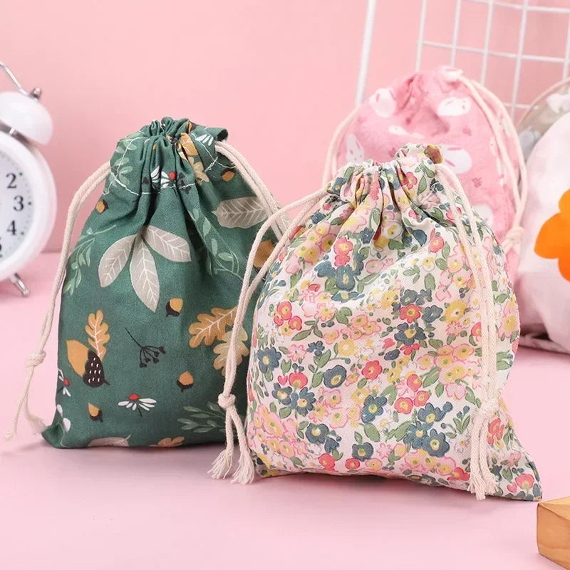 CowLost | wallets-money-clips-mini-fruit-print-drawstring-bag-for-candy-and-jewelry-organizer |1