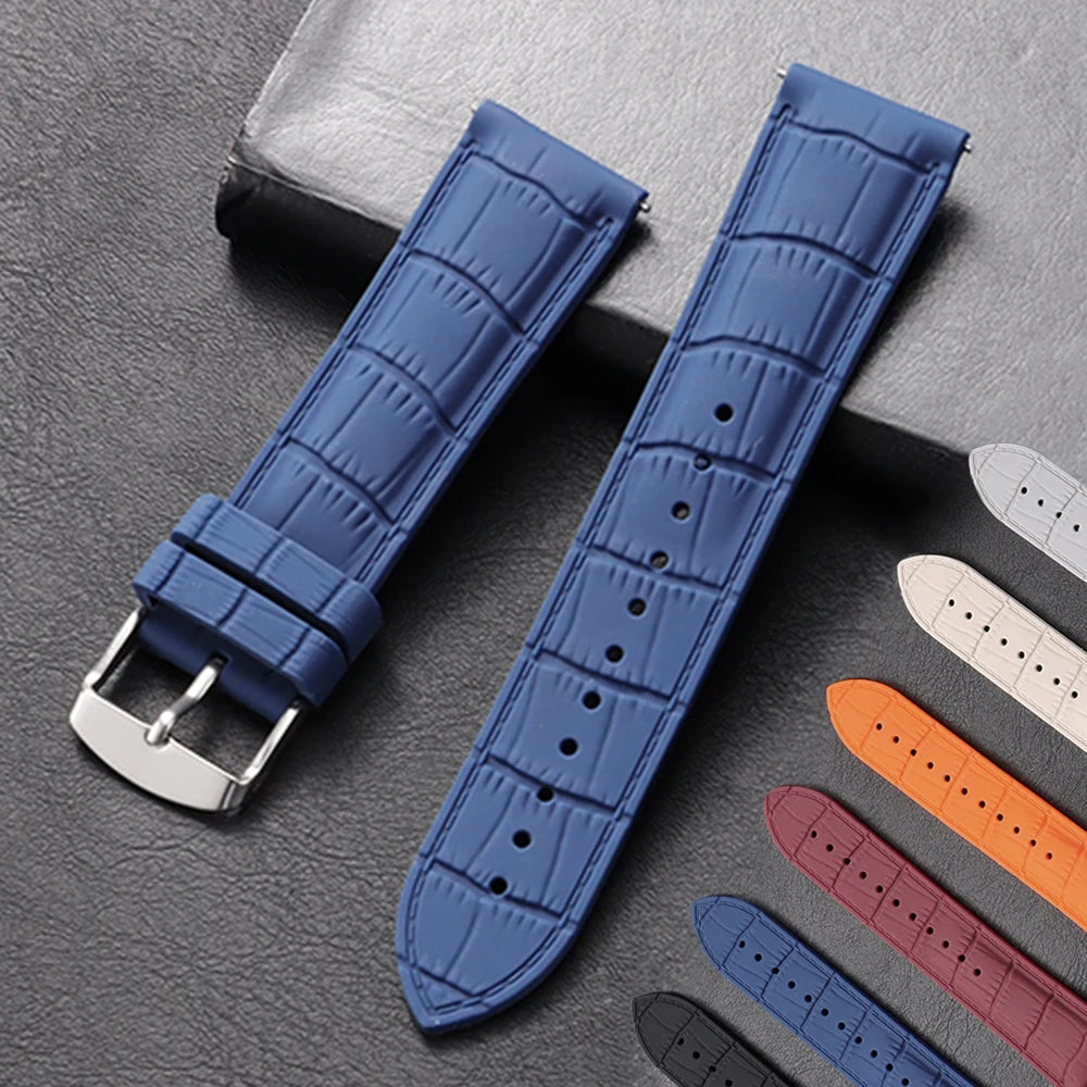 HQstrap Silicone Quick Release Watch Band 20mm 22mm Waterproof Sport Strap Universal