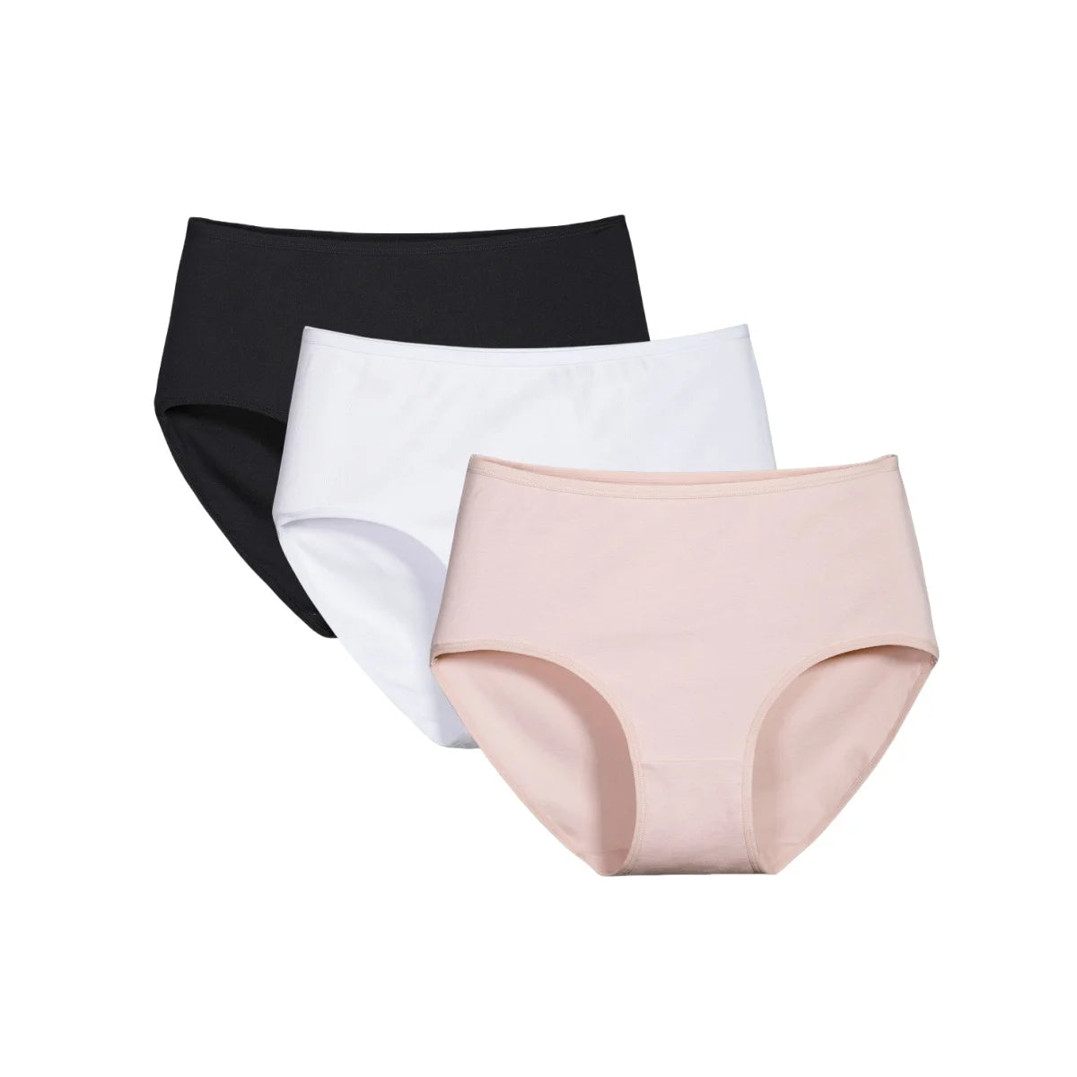 CowLost | product_id-3pcs-womens-cotton-high-waist-solid-color-briefs-xs-2xl |17