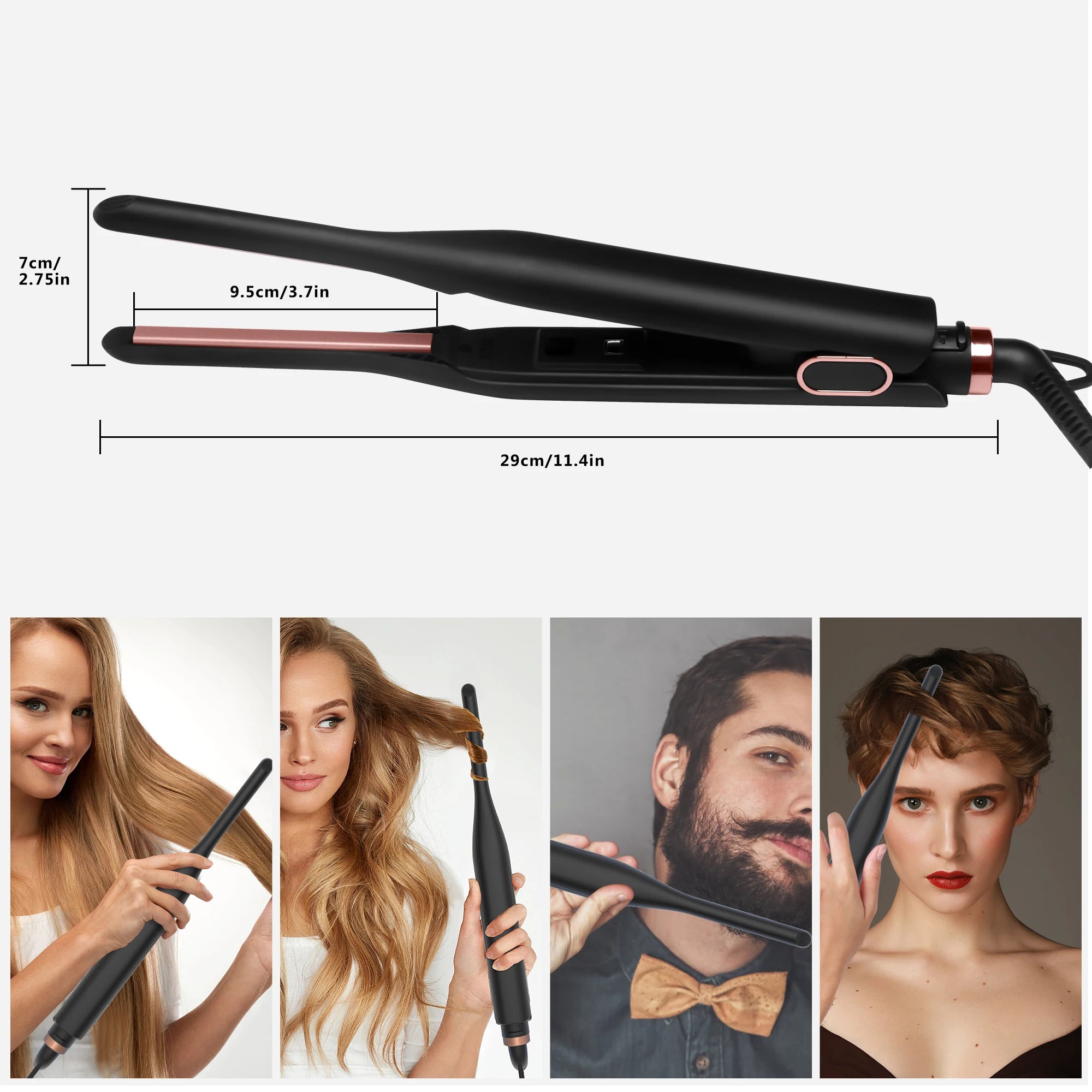 CowLost | uncategorized-small-adjustable-flat-iron-for-short-hair-3-10-inch-beard-straightener |6