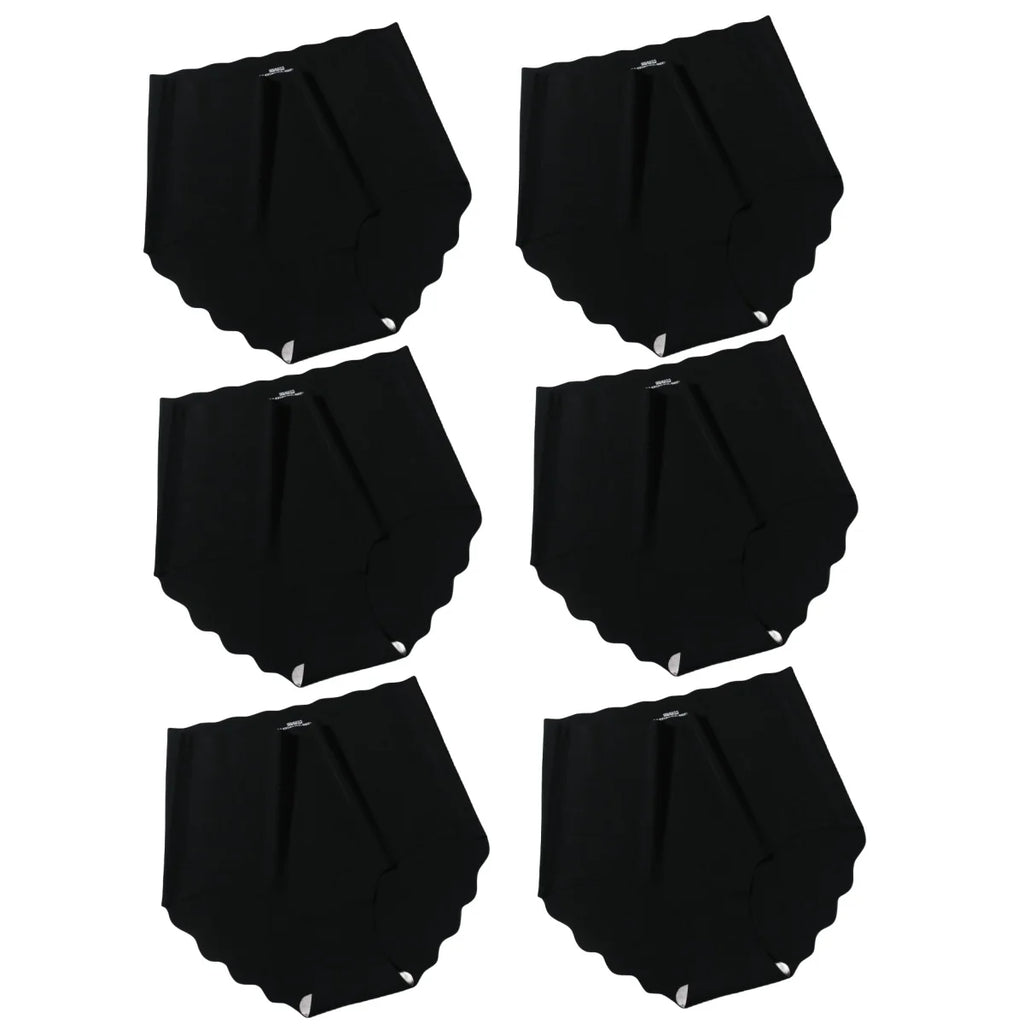 CowLost | product_id-6pcs-women-high-waist-seamless-ice-silk-briefs-m-xxl |26