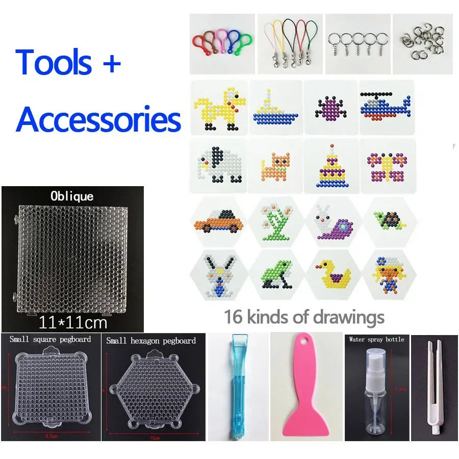 300Pcs 5mm Plastic Water Beads Educational Puzzle Toy for Children