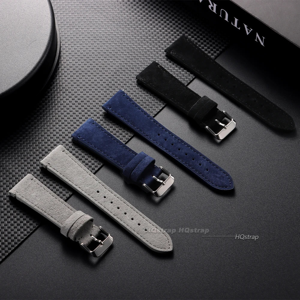 CowLost | bracelets-product_id-vintage-suede-leather-watch-strap-20mm-22mm-handmade-quick-release-for-seiko-rolex-universal |4