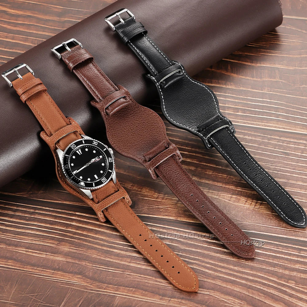 CowLost | product_id-genuine-vintage-cowhide-leather-watch-strap-18mm-20mm-22mm-replacement-band-for-seiko-men-women |8