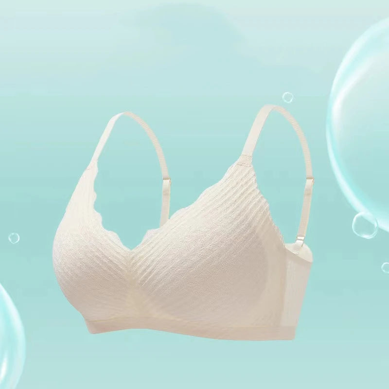 CowLost | product_id-seamless-wireless-lace-bra-for-small-chest-women-thin-cup-non-slip-back |7