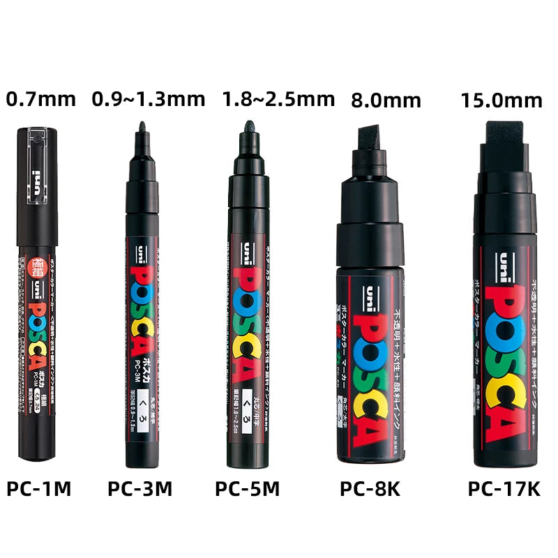 CowLost | product_id-5pcs-posca-marker-pens-set-pc-1m-3m-5m-8k-17k-black-white-colors-acrylic-graffiti-poster |11