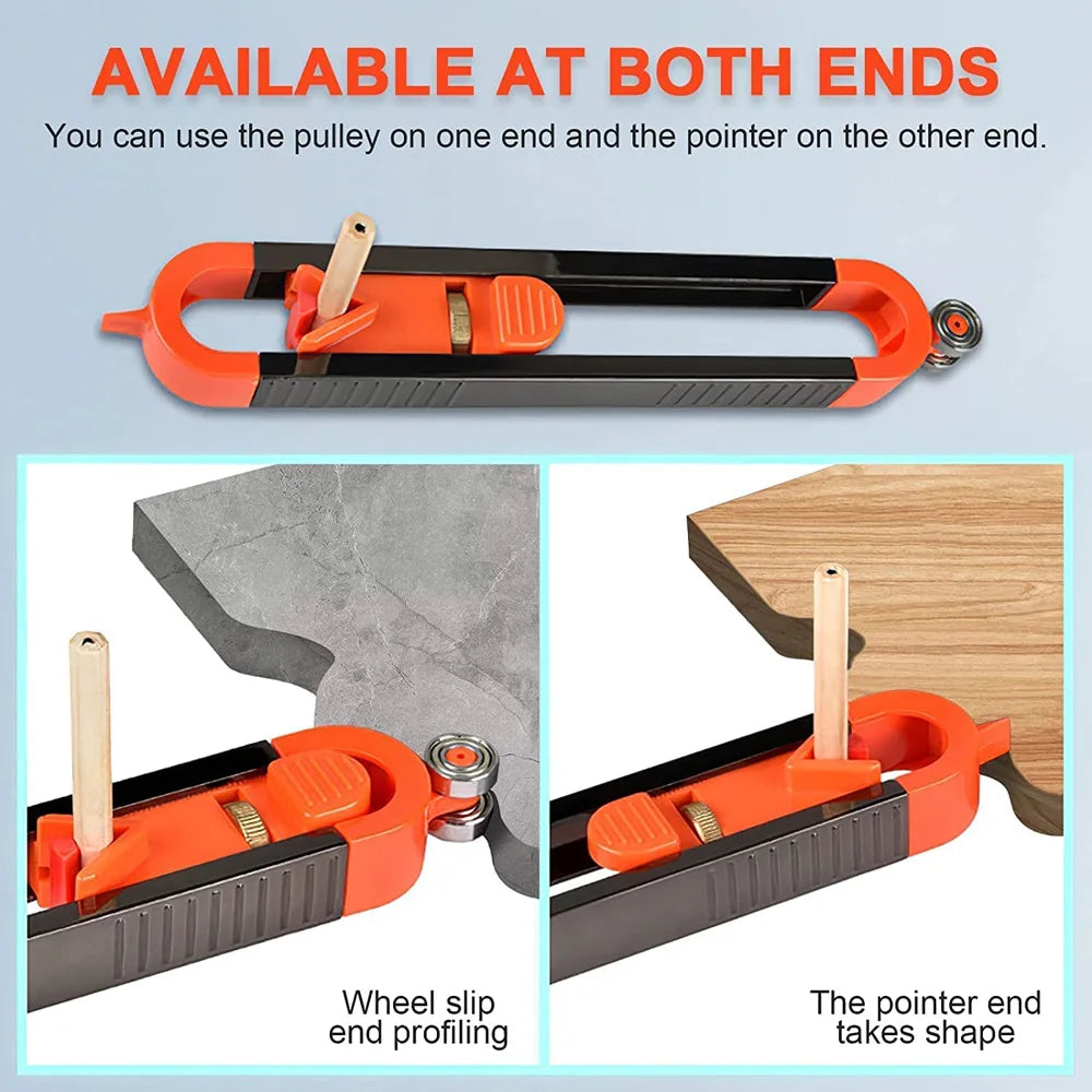 CowLost | profile-scribing-ruler-contour-gauge-with-lock-precise-scribe-tool-woodworking-edge-corner-measuring-profile-duplicator |21