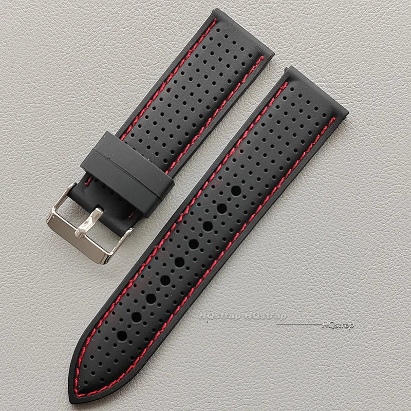 20mm 22mm 24mm Soft Silicone Waterproof Sport Watch Strap Replacement for Samsung Unisex