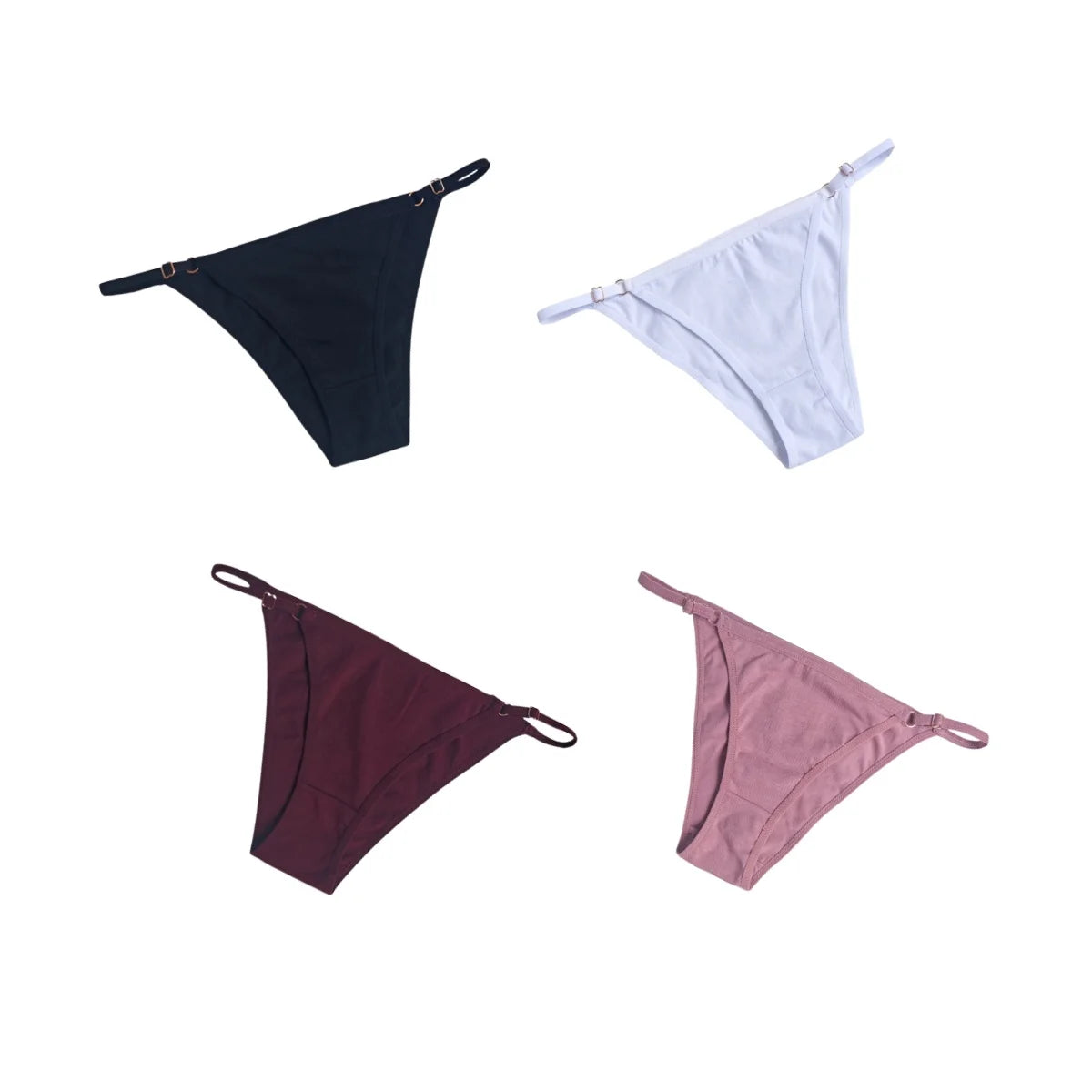 CowLost | product_id-4-pack-women-s-cotton-low-rise-brazilian-briefs-s-xl-with-adjustable-buckle |13