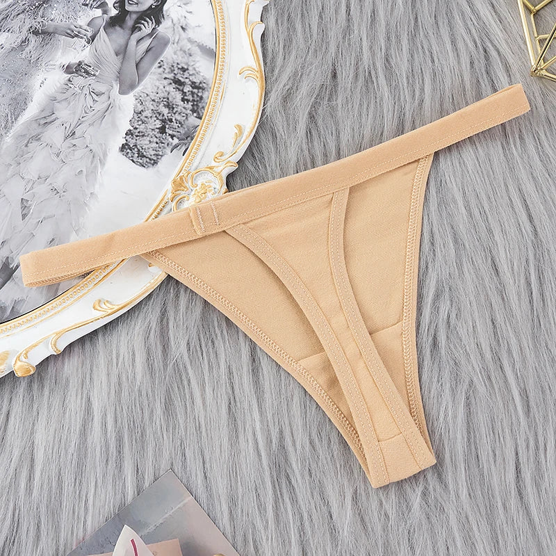 CowLost | wsfsljwdw-sexy-women-cotton-g-string-thongs-low-waist-seamless-panties |10