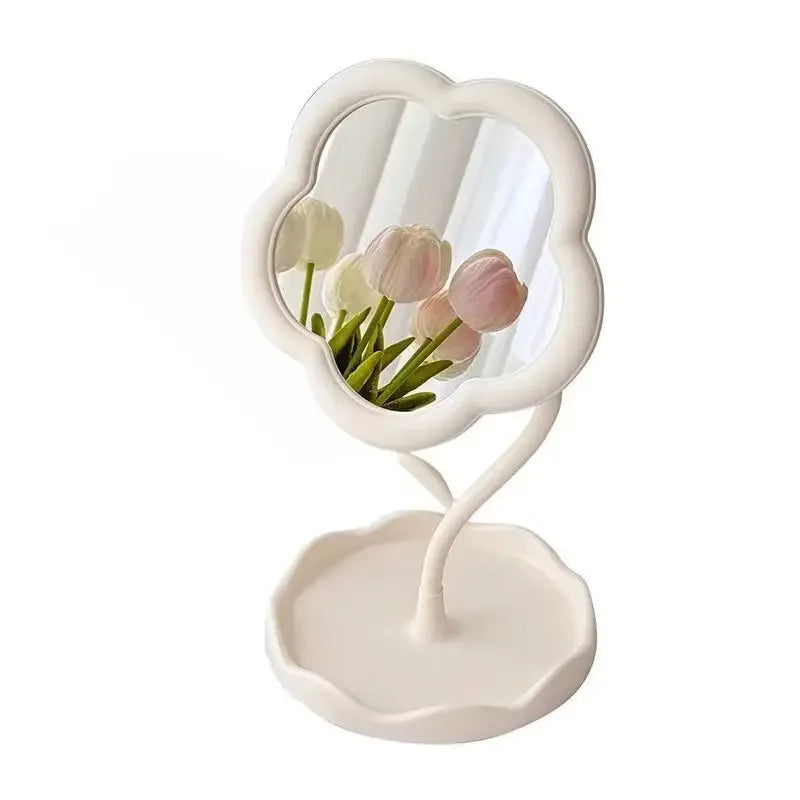 CowLost | product_id-creative-round-flower-desktop-mirror-for-bedroom-decor |7