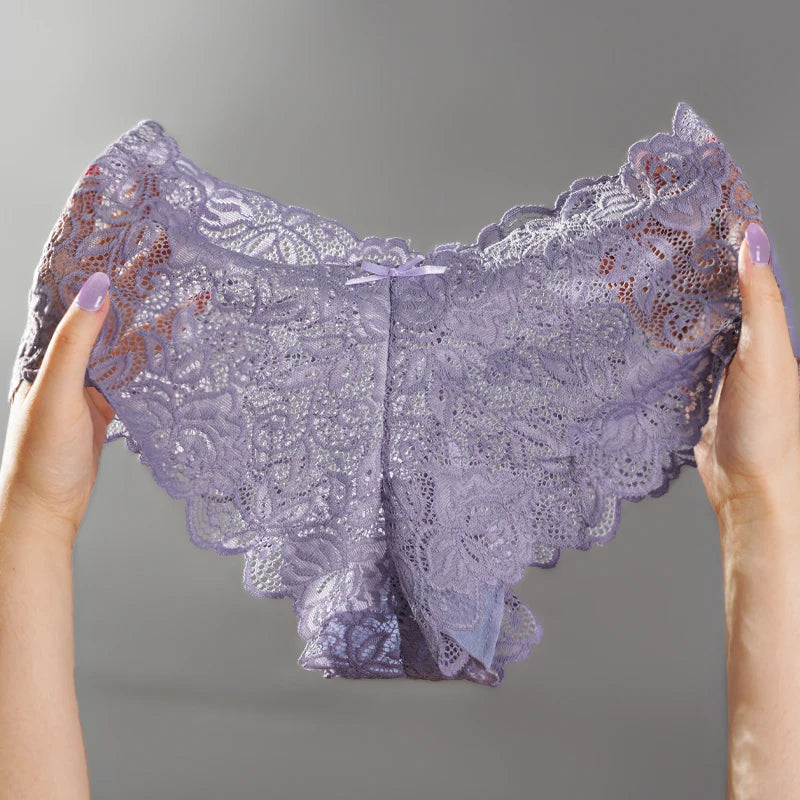 CowLost | new-sexy-floral-lace-panties-women-sexy-hollow-out-briefs |4