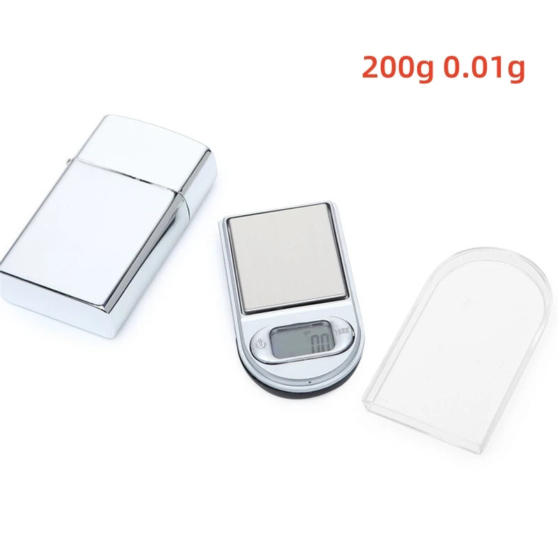 CowLost | mini-pocket-lighter-scale-50g-100g-200g-precision-digital-scales-for-for-jewelry-diamond-reloading-kitchen-0-01g-weight |15