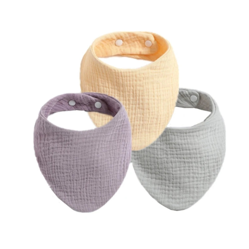 CowLost | 3pcs-5pcs-muslin-bibs-baby-face-towel-wash-cloth-drooling |24