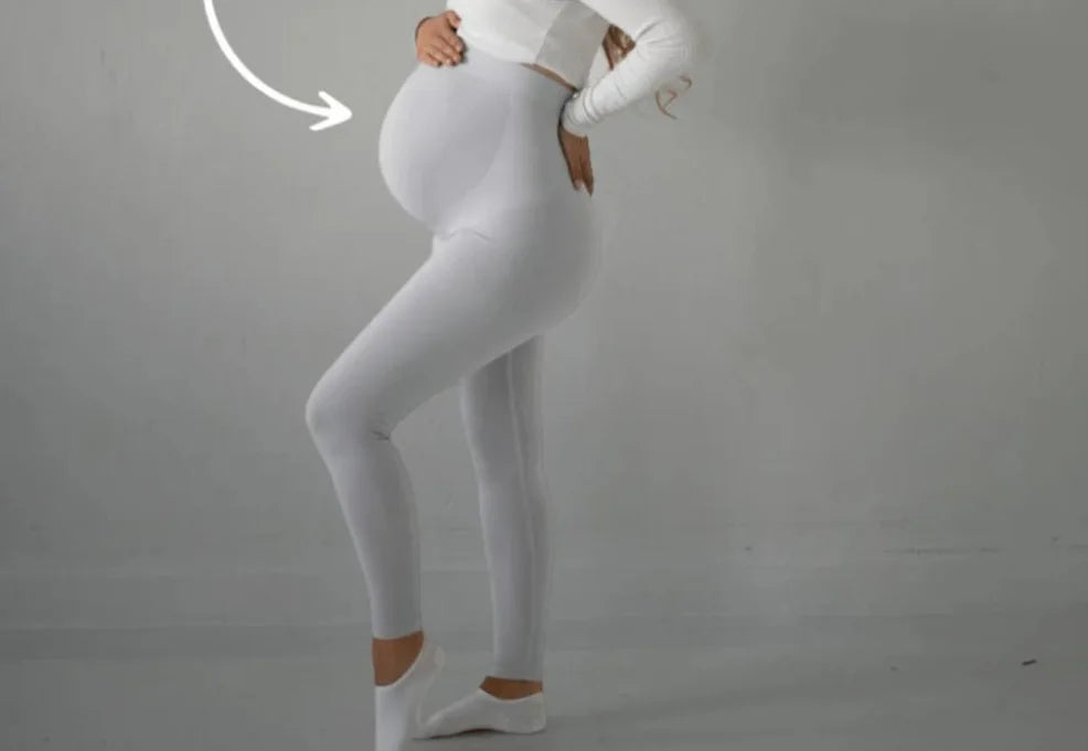 CowLost | product_id-high-waist-maternity-leggings-with-belly-support-skinny-knit-pants |28