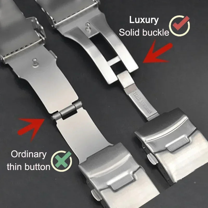 CowLost | bracelets-product_id-luxury-stainless-steel-watchband-with-solid-buckle-for-seiko-and-rolex-18-24mm-universal-strap |6