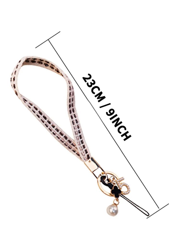CowLost | activewear-pants-womens-short-phone-lanyard-with-woven-pearl-pendant-bracelet |7