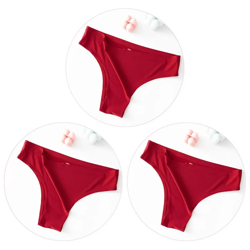 CowLost | 3pcs-set-womens-sexy-seamless-panties-female-ice-silk-underwear |18