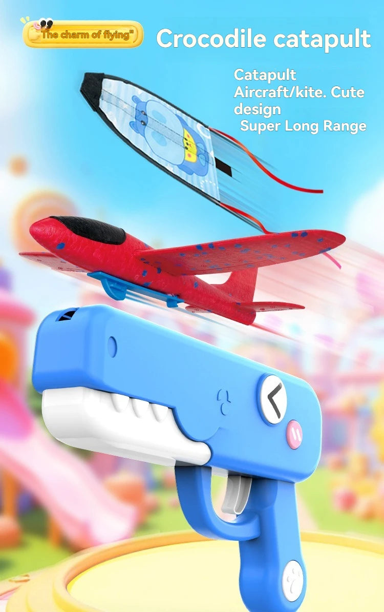 CowLost | product_id-kids-outdoor-foam-plane-glider-launcher-toy-gun-shooting-plane-toy |7