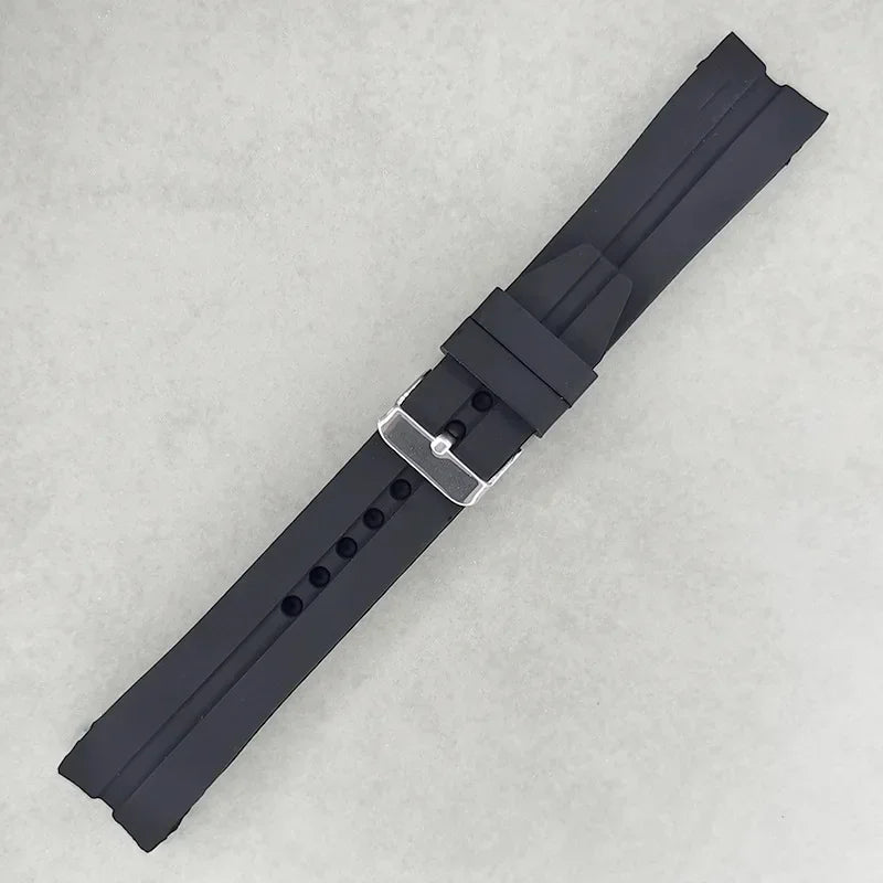 Soft Waterproof Silicone Watch Strap for Seiko & Rolex 22/24/26mm Replacement Bracelet