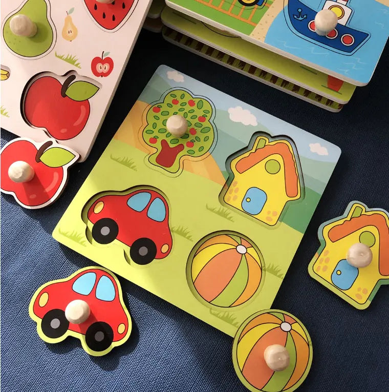 CowLost | fencing-barriers-montessori-baby-wooden-puzzles-1-3-years-educational-toys |8