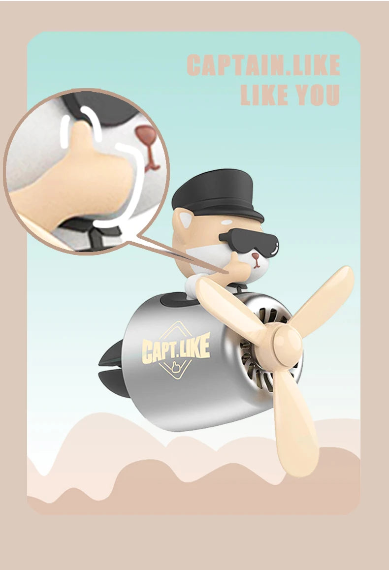 CowLost | product_id-no-perfume-diy-rotating-propeller-pilot-dog-car-air-freshener-vent-clip |12