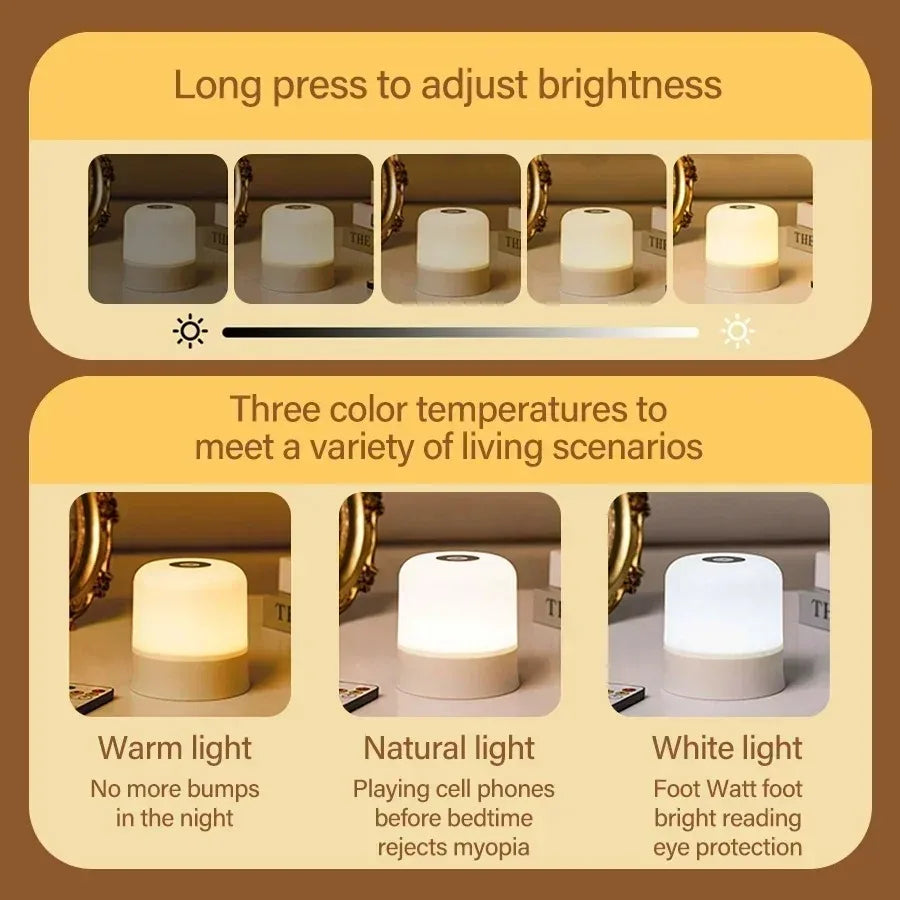 CowLost | product_id-rechargeable-rgb-touch-night-light-with-remote-dimmable-table-lamp-for-bedroom-living-room |5