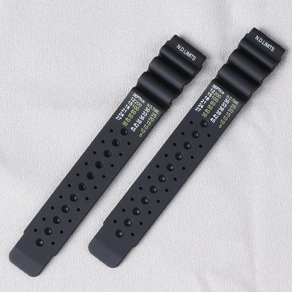 ND Limits Waterproof Rubber Watch Strap 20/22/24mm for Rolex & Seiko