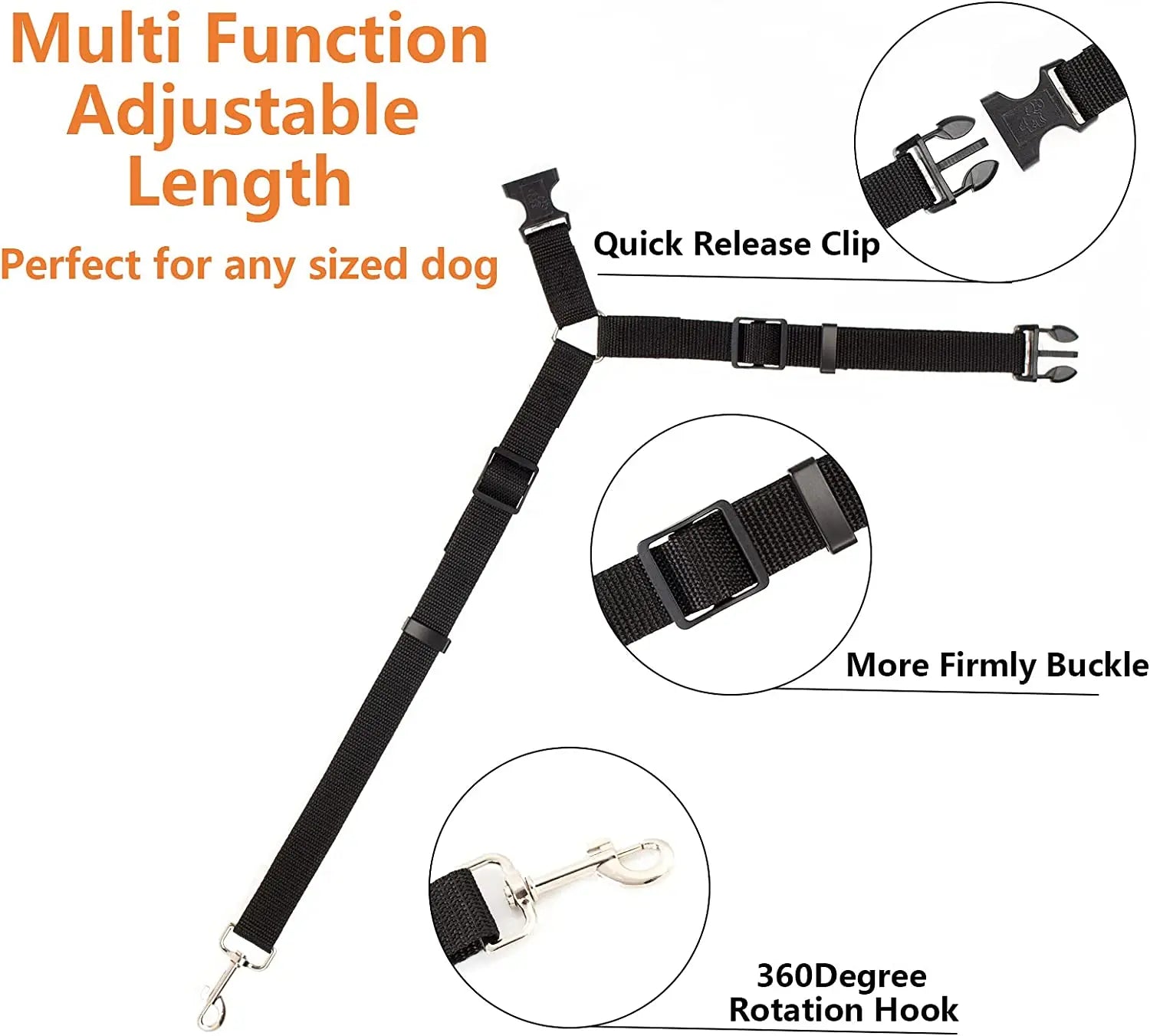 CowLost | dog-diapers-adjustable-two-in-one-nylon-dog-harness-and-seat-belt-leash |4