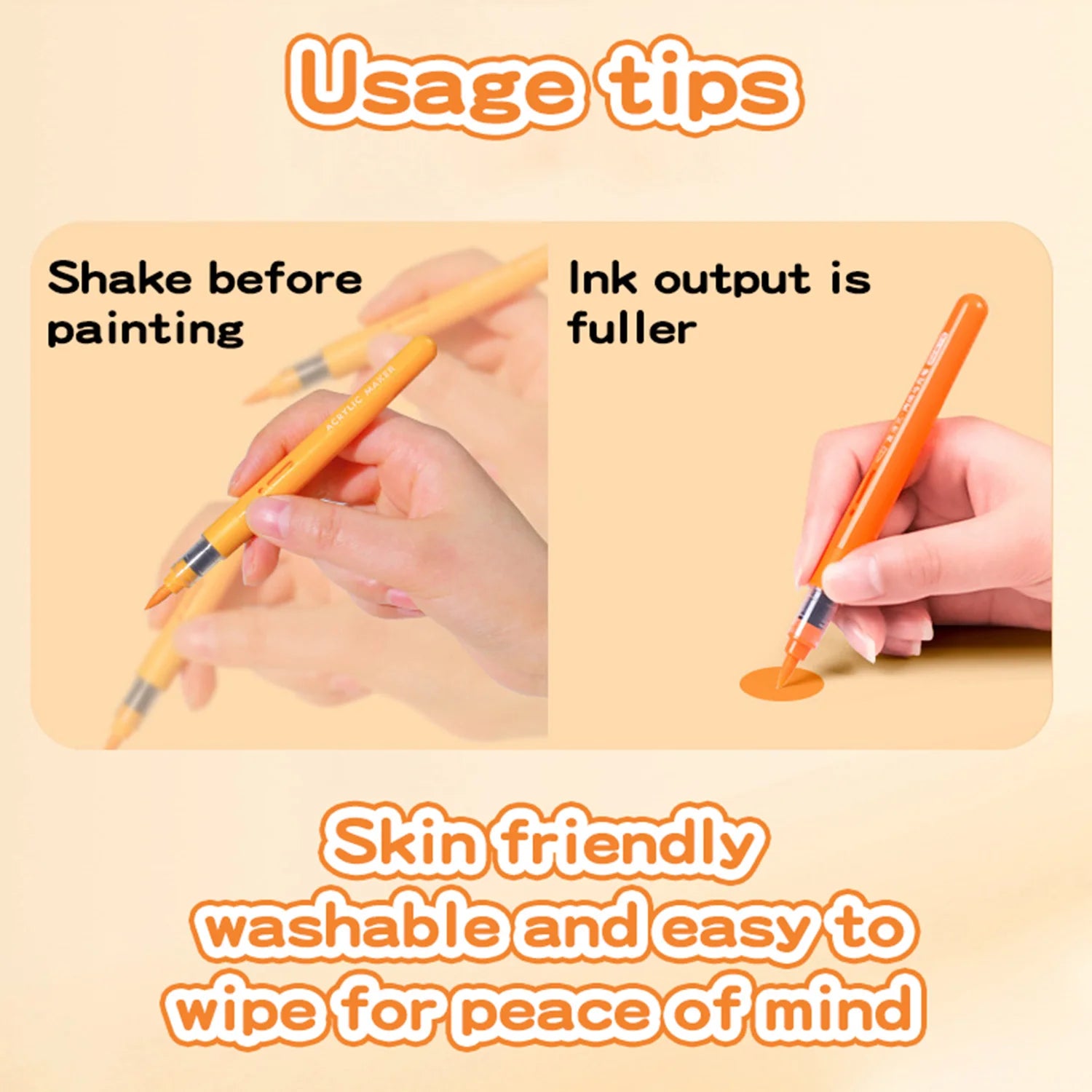 CowLost | product_id-72-color-soft-tip-liquid-acrylic-markers-for-painting-coloring |4