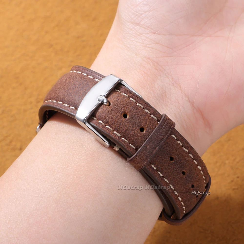 CowLost | product_id-hqstrap-genuine-cowhide-leather-watch-band-18-24mm-handmade-retro-strap-with-metal-buckle-quick-release-for-men-and-women |5