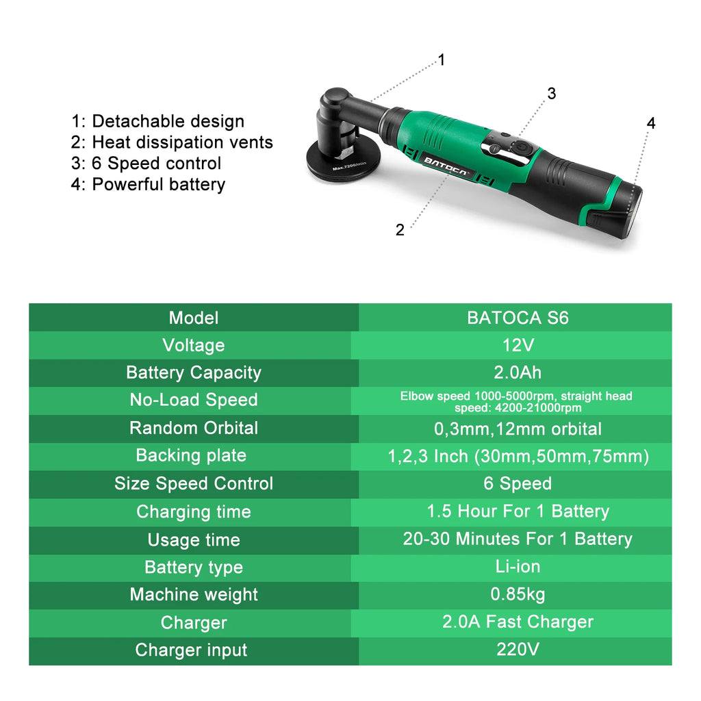 CowLost | batoca-s6-cordless-mini-car-polisher-12v |3