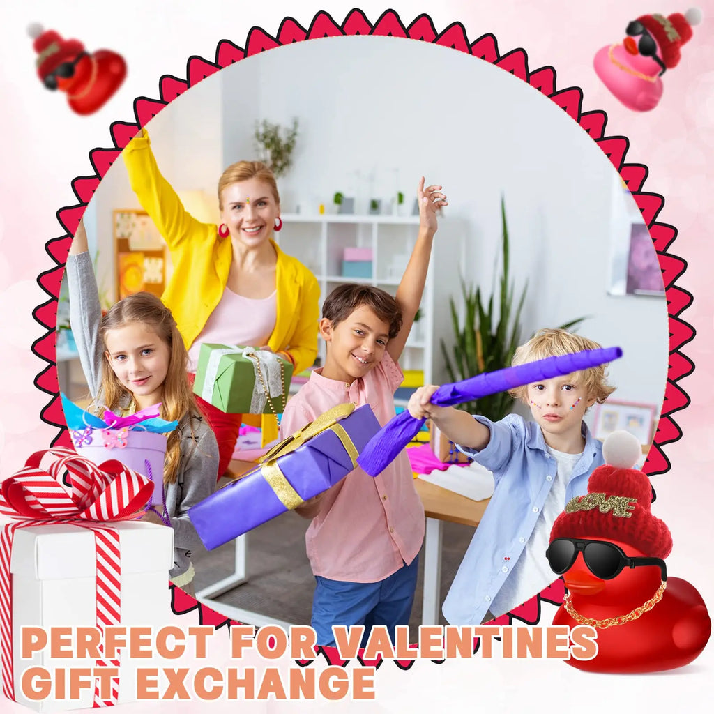 CowLost | product_id-24-72-pcs-valentines-day-mini-rubber-ducks-bulk-bath-toys-classroom-gift-exchange |6