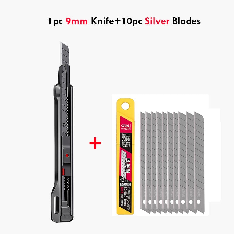 CowLost | product_id-multipurpose-retractable-utility-knife-9-18mm-sk2-thickened-blade-self-locking-box-opener |26