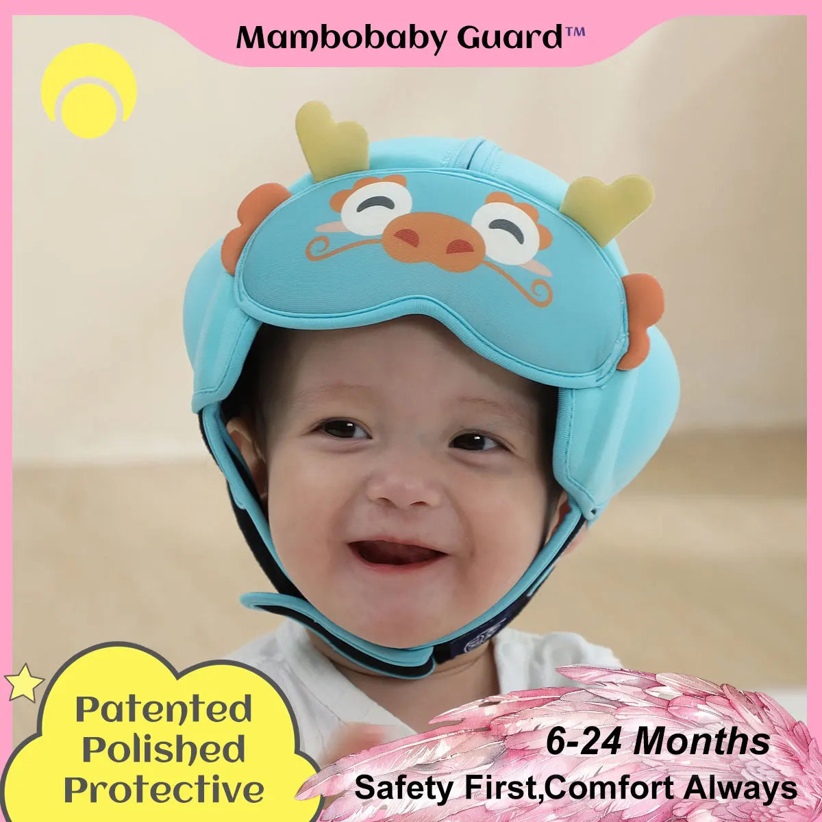 CowLost | mambobaby-guard-hat-cn-dragon-safe-anti-shock-baby-helmet |1