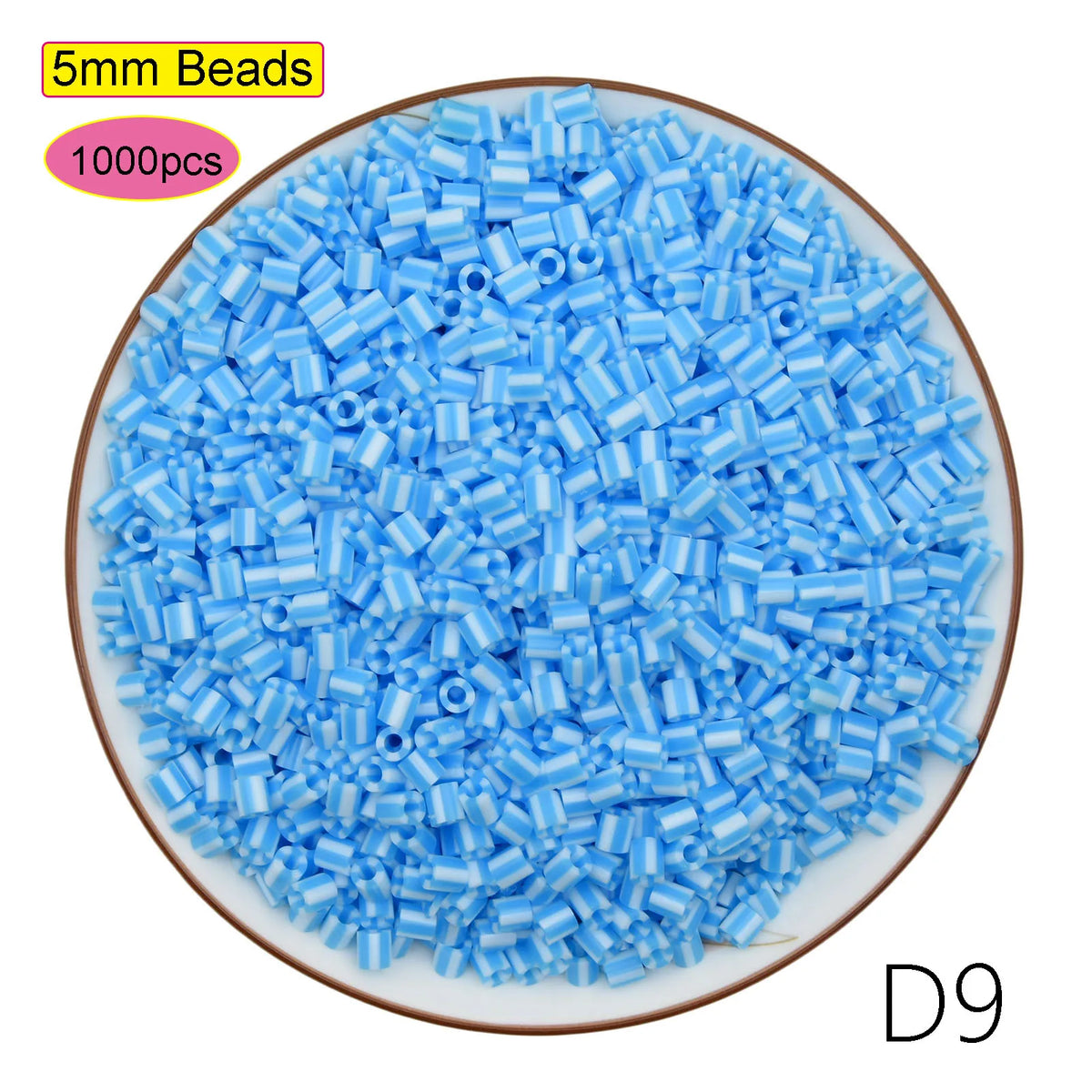 1000pcs 5.0mm Midi Perler Hama Iron Magnetic Beads DIY Puzzle Toy Gift