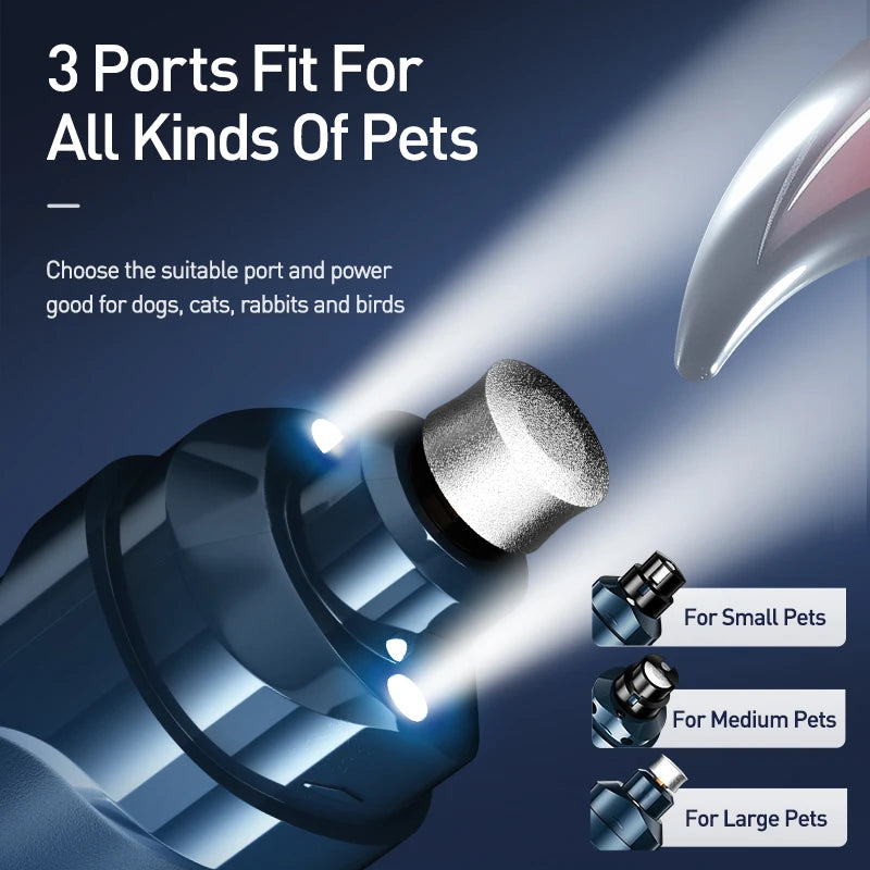 CowLost | pet-beds-rojeco-n30-rechargeable-electric-dog-nail-grinder-with-led-lights |2