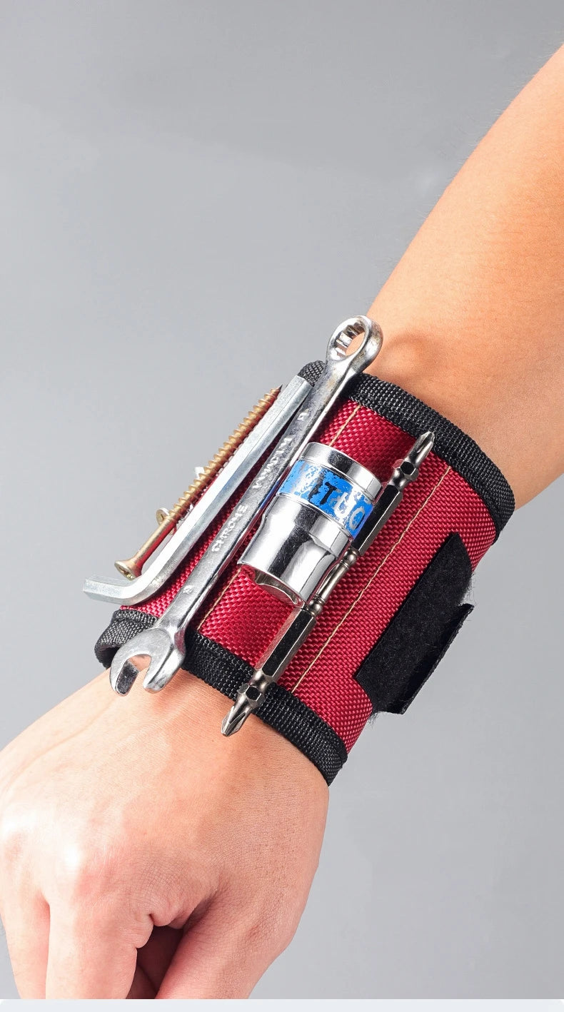 CowLost | product_id-magnetic-wristband-tool-holder-for-screws-nails-and-drill-bits-with-strong-magnets |7