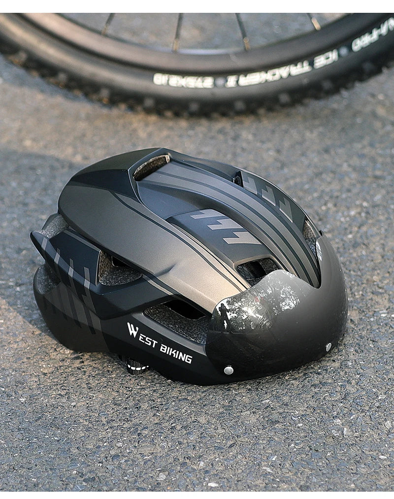 CowLost | west-biking-integrated-ultralight-bike-helmet-with-taillight-goggle-men-women-cycling-safety-hat-mtb-road-bike-motorcycle-helmet |19