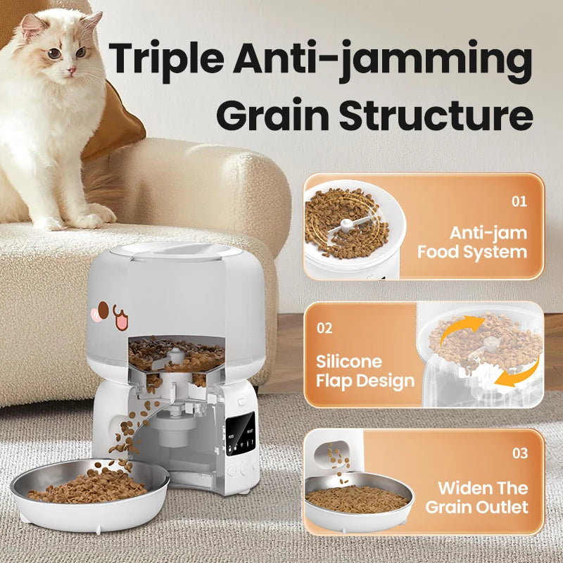 CowLost | cat-food-rojeco-3l-wifi-smart-automatic-cat-feeder-with-app-control |2