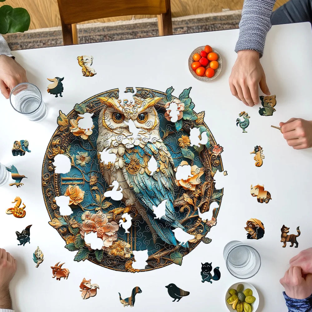 CowLost | product_id-wooden-parrot-flower-jigsaw-puzzle-for-adults-medium-irregular-pieces-unique-animal-shape |4