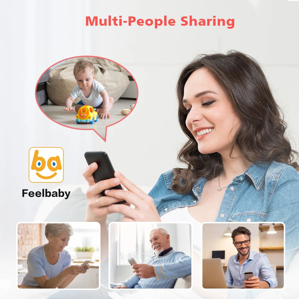 CowLost | 5-wireless-baby-monitor-3x-zoom-ptz-camera-feelbaby-app-and-full-color-ips-lcd-monitor-dual-control-security-camera-babysitter |9