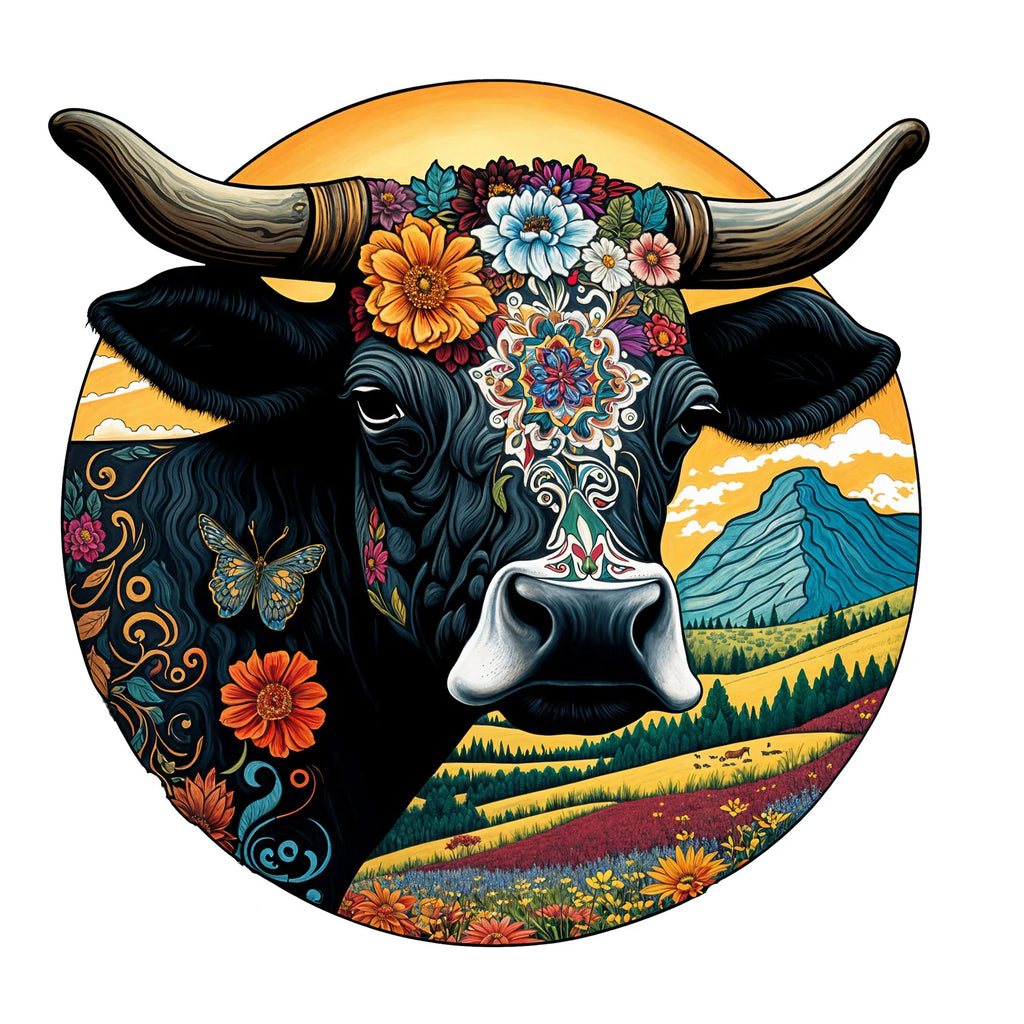 CowLost | product_id-round-cow-wooden-jigsaw-puzzle-non-toxic-educational-toy-and-decor-gift-for-adults |1
