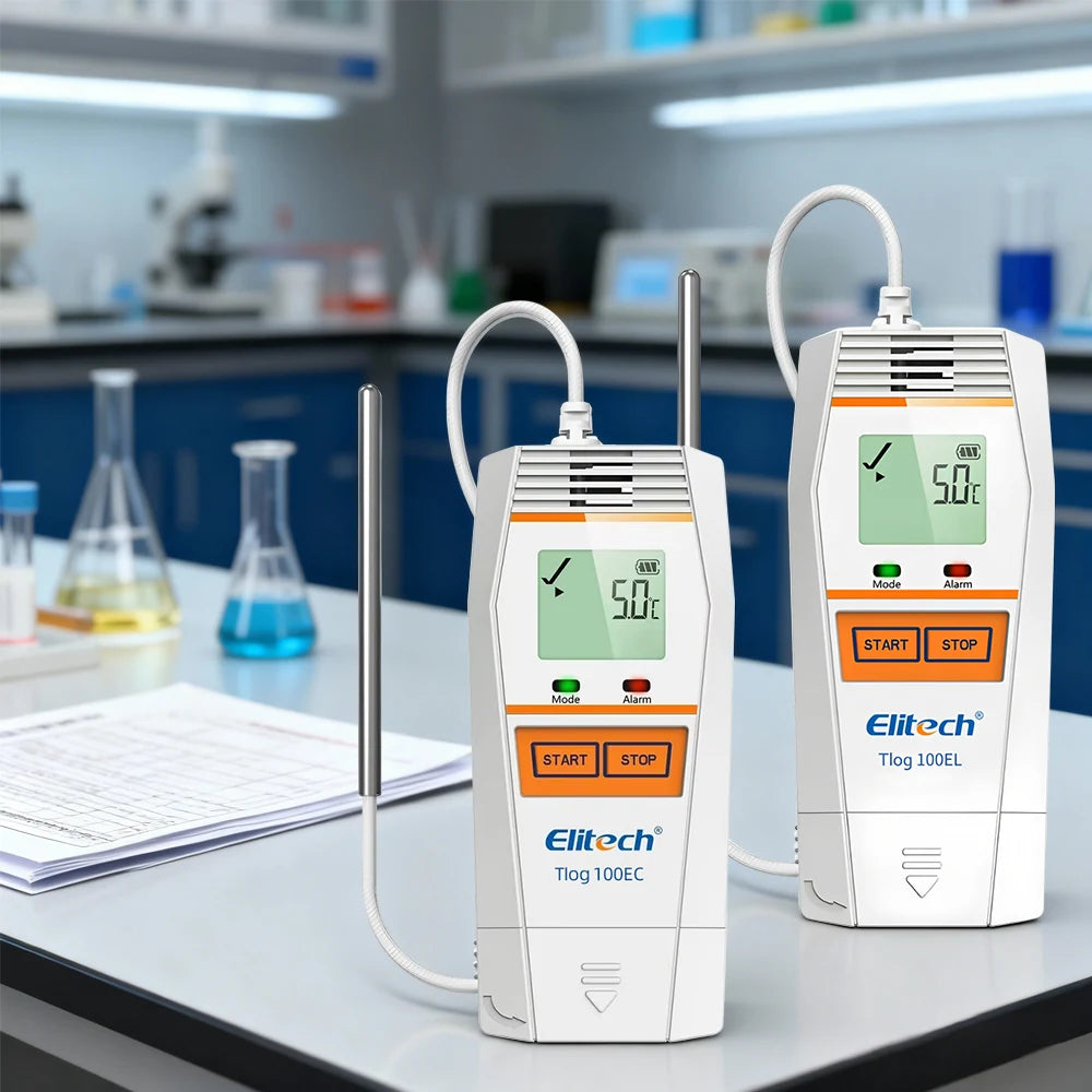 Tlog Series USB Temperature Humidity Data Logger LCD Ultra-low Temp Recorder for Cold-chain Lab