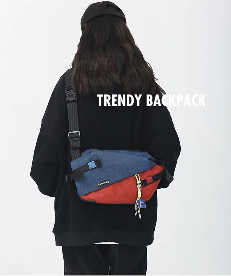 CowLost | uncategorized-high-quality-nylon-panelled-waist-packs-unisex-chest-crossbody-bag |8