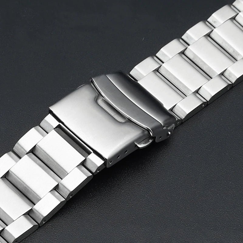 CowLost | bracelets-product_id-luxury-stainless-steel-watchband-with-solid-buckle-for-seiko-and-rolex-18-24mm-universal-strap |12