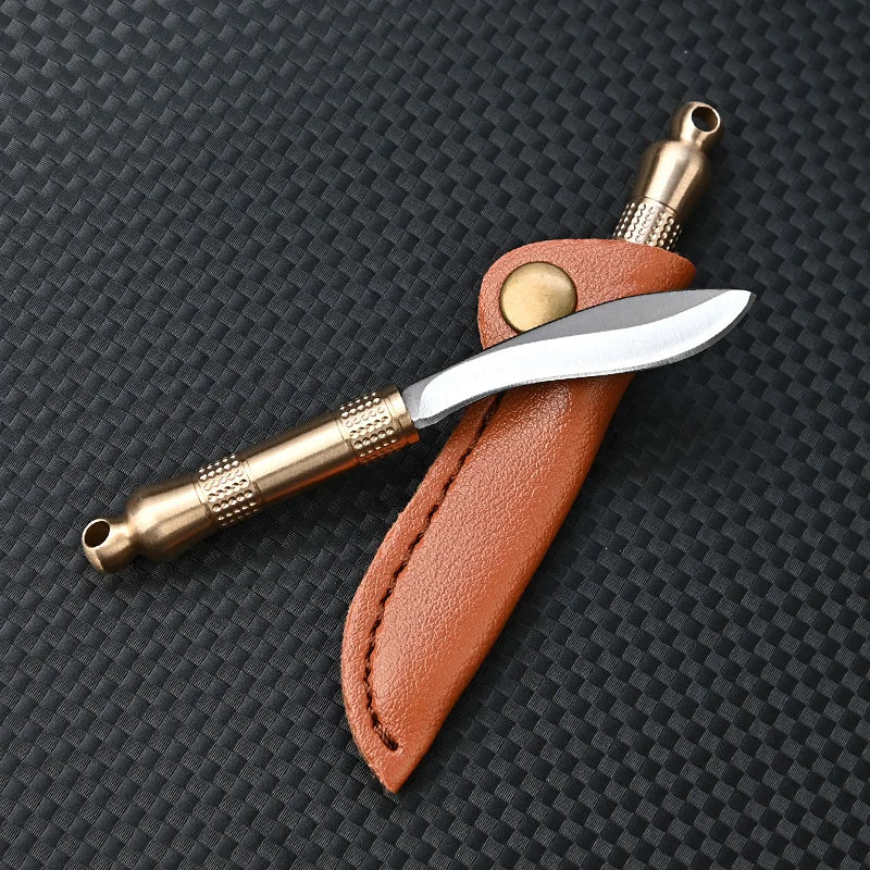 CowLost | activewear-pants-brass-dragon-head-mini-folding-knife-portable-edc-cutter |17